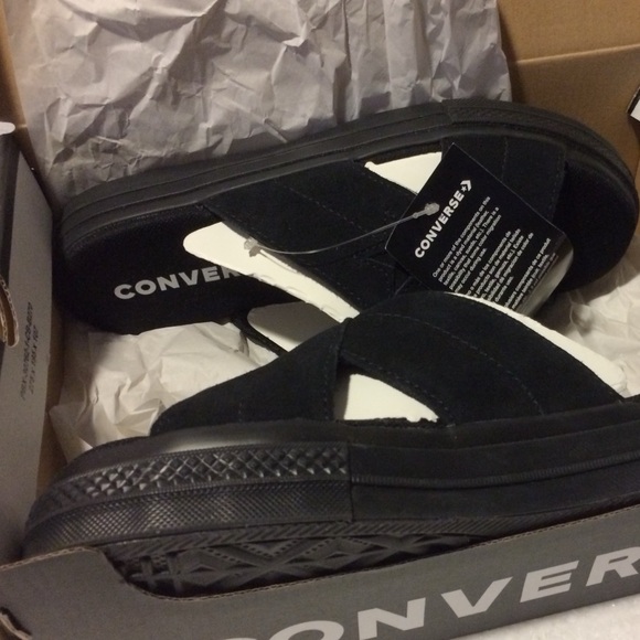 Converse Black Suede Sandal Platform - Picture 5 of 8